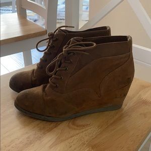 Steve Madden Brown Wedge Bootie